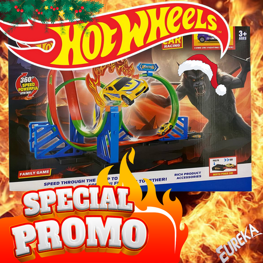 Pista carro Hot Wheels Hombre Lobo